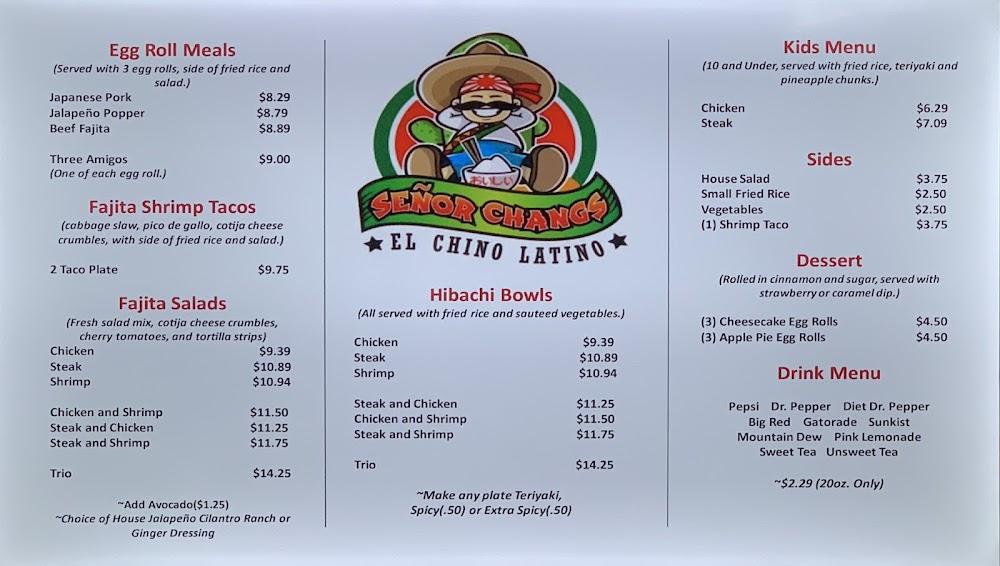 Señor Changs Menu image 2